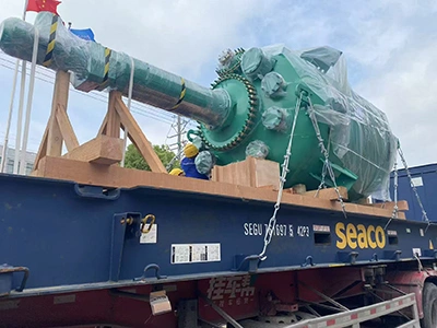 Reaktor berlapis kaca bukan standard 20000L dihantar ke pelanggan di Kazakhstan