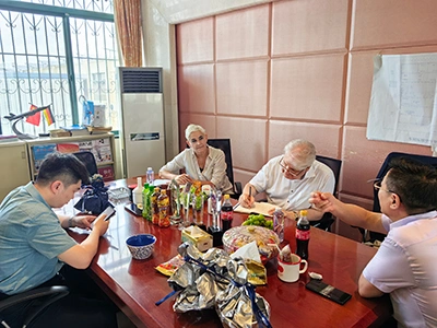 Pertukaran teknikal di tapak dengan pelanggan Jerman