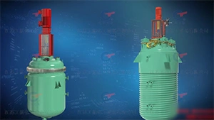 Reaktor Berlapis Kaca dengan Jaket Gegelung Separa Paip