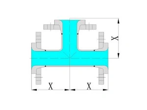 Tee & Salib Sama Berlapis Kaca