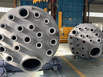 White enamel glass lined multi-nozzle reactor cover