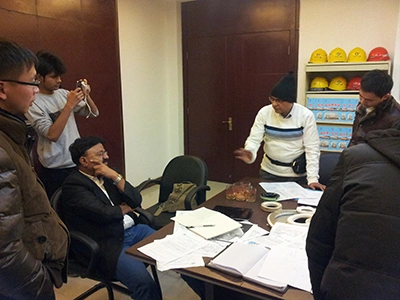 Mesyuarat dengan pelanggan India