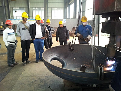 Pelanggan India melawat bengkel kami